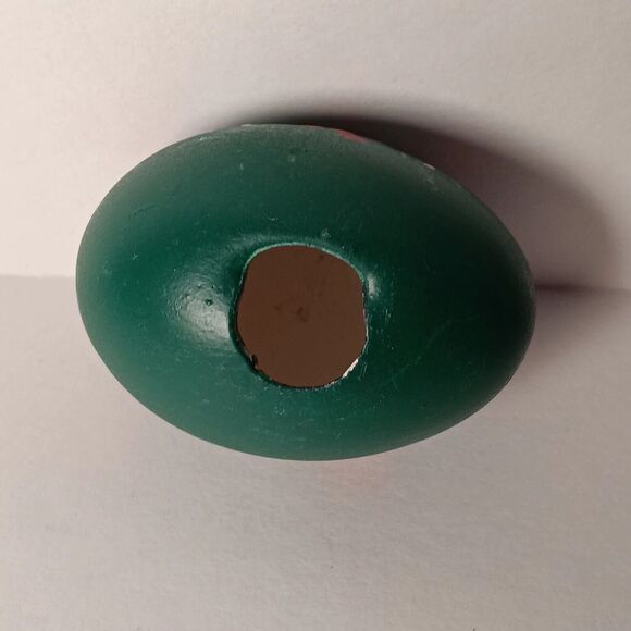 Lot of 3 Ceramic Easter Bunny Pencil Figures Hand Painted Rabbit & Egg - Picture 8 of 14